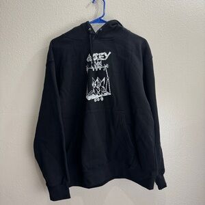 Obey Vintage Fairy Hoodie Jacket Size Large